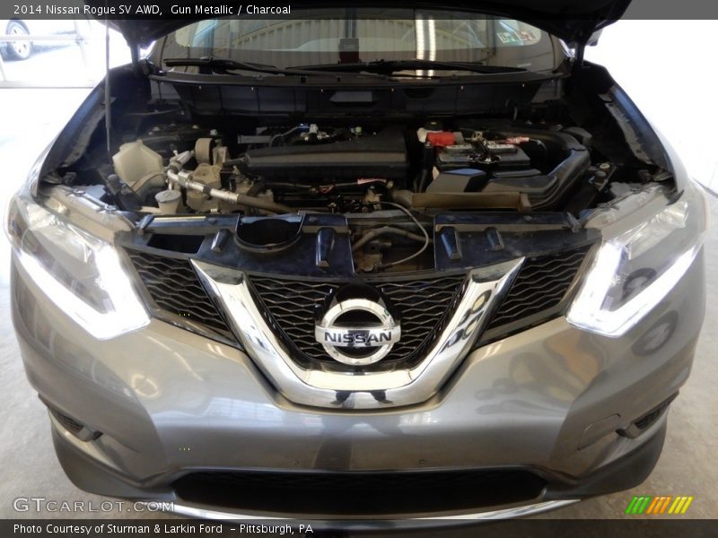 Gun Metallic / Charcoal 2014 Nissan Rogue SV AWD
