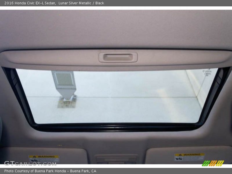 Lunar Silver Metallic / Black 2016 Honda Civic EX-L Sedan