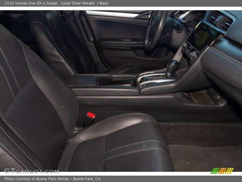 Lunar Silver Metallic / Black 2016 Honda Civic EX-L Sedan