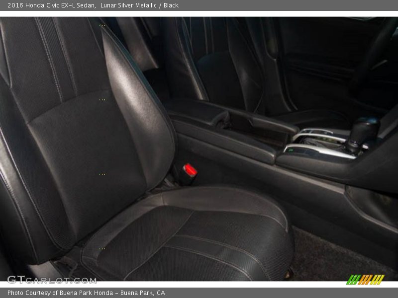Lunar Silver Metallic / Black 2016 Honda Civic EX-L Sedan