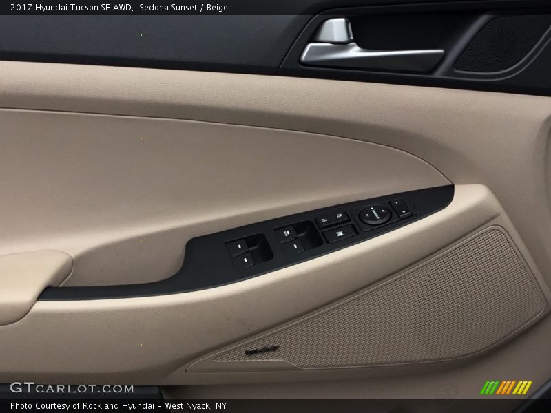 Sedona Sunset / Beige 2017 Hyundai Tucson SE AWD