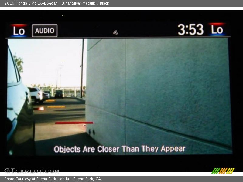 Lunar Silver Metallic / Black 2016 Honda Civic EX-L Sedan