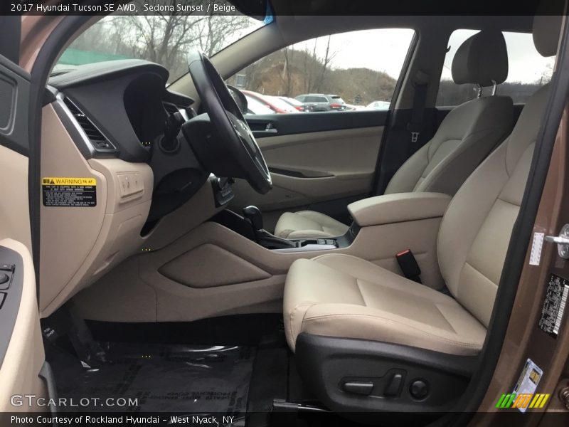 Sedona Sunset / Beige 2017 Hyundai Tucson SE AWD