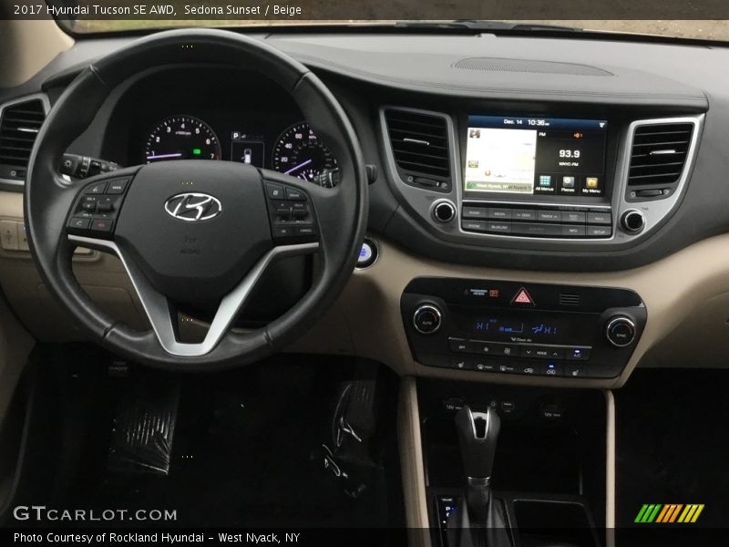 Sedona Sunset / Beige 2017 Hyundai Tucson SE AWD