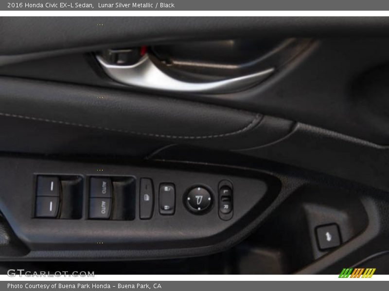 Lunar Silver Metallic / Black 2016 Honda Civic EX-L Sedan