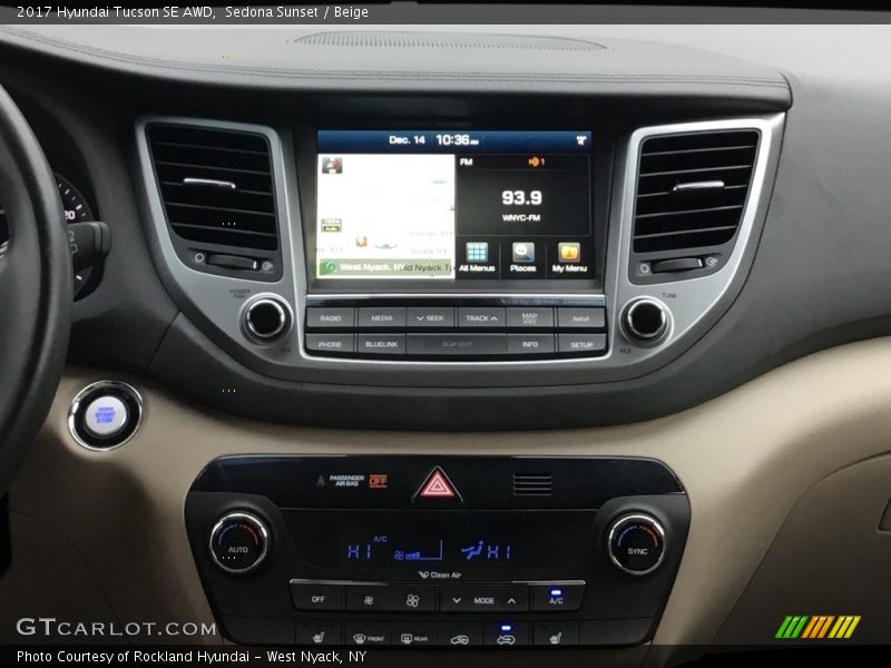 Sedona Sunset / Beige 2017 Hyundai Tucson SE AWD