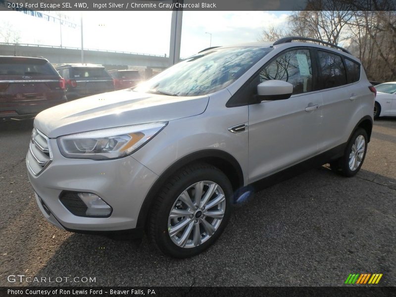 Ingot Silver / Chromite Gray/Charcoal Black 2019 Ford Escape SEL 4WD