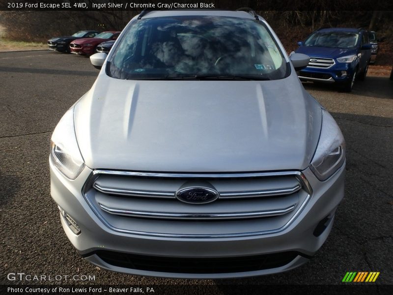 Ingot Silver / Chromite Gray/Charcoal Black 2019 Ford Escape SEL 4WD