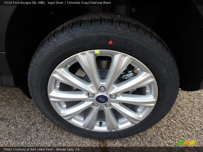 Ingot Silver / Chromite Gray/Charcoal Black 2019 Ford Escape SEL 4WD