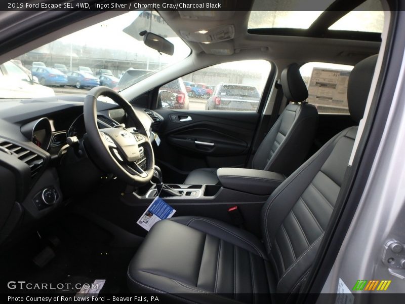 Ingot Silver / Chromite Gray/Charcoal Black 2019 Ford Escape SEL 4WD