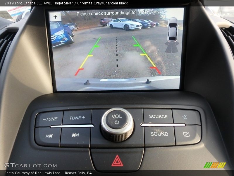 Ingot Silver / Chromite Gray/Charcoal Black 2019 Ford Escape SEL 4WD