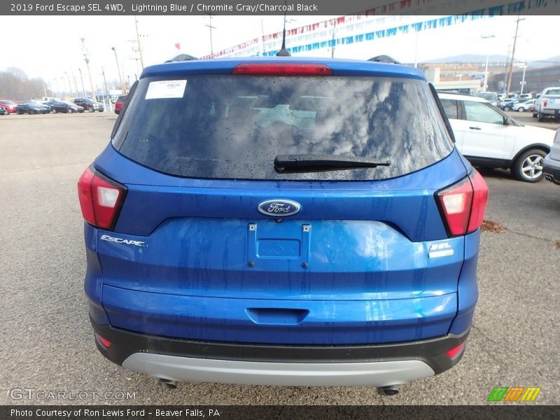 Lightning Blue / Chromite Gray/Charcoal Black 2019 Ford Escape SEL 4WD