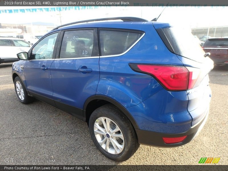 Lightning Blue / Chromite Gray/Charcoal Black 2019 Ford Escape SEL 4WD