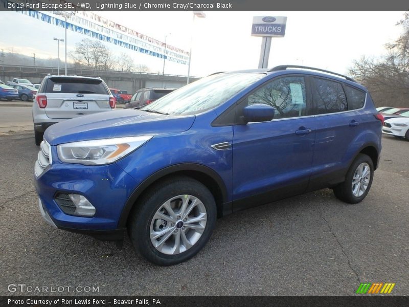 Lightning Blue / Chromite Gray/Charcoal Black 2019 Ford Escape SEL 4WD