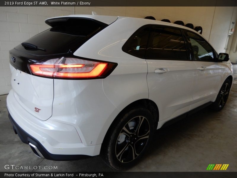 White Platinum / Ebony 2019 Ford Edge ST AWD