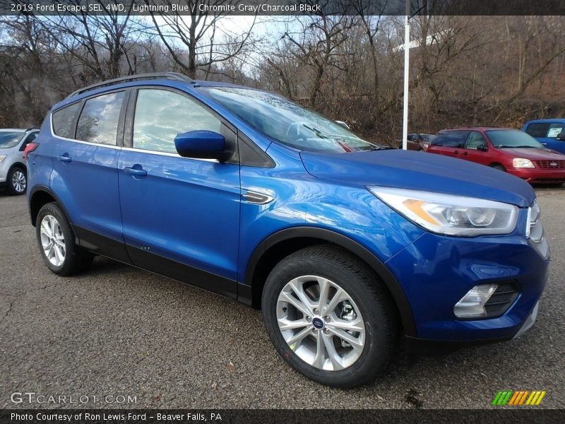 Lightning Blue / Chromite Gray/Charcoal Black 2019 Ford Escape SEL 4WD