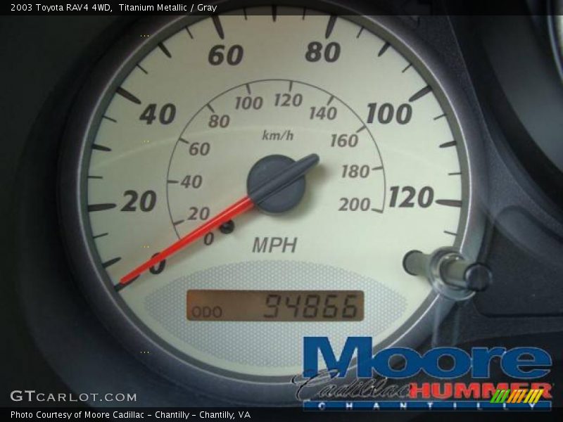 Titanium Metallic / Gray 2003 Toyota RAV4 4WD
