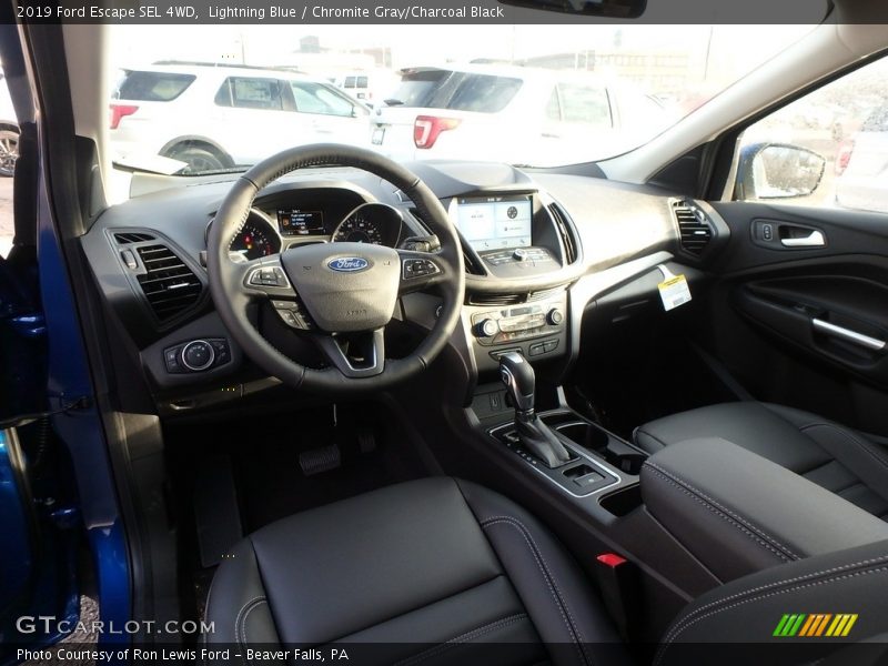 Lightning Blue / Chromite Gray/Charcoal Black 2019 Ford Escape SEL 4WD