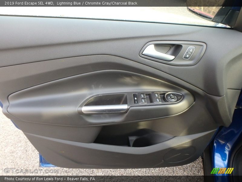 Lightning Blue / Chromite Gray/Charcoal Black 2019 Ford Escape SEL 4WD