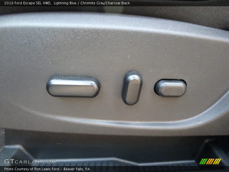 Lightning Blue / Chromite Gray/Charcoal Black 2019 Ford Escape SEL 4WD