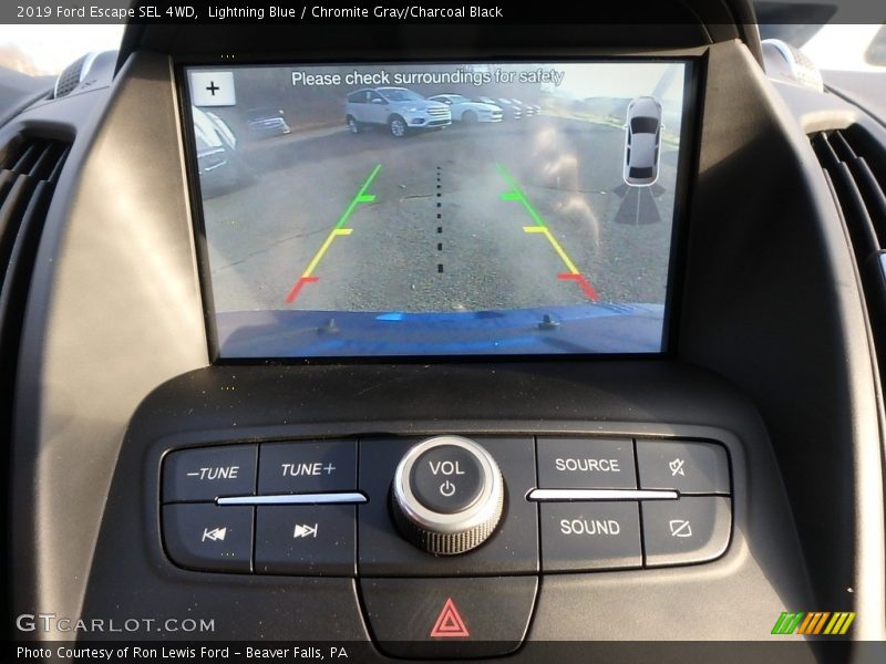 Lightning Blue / Chromite Gray/Charcoal Black 2019 Ford Escape SEL 4WD