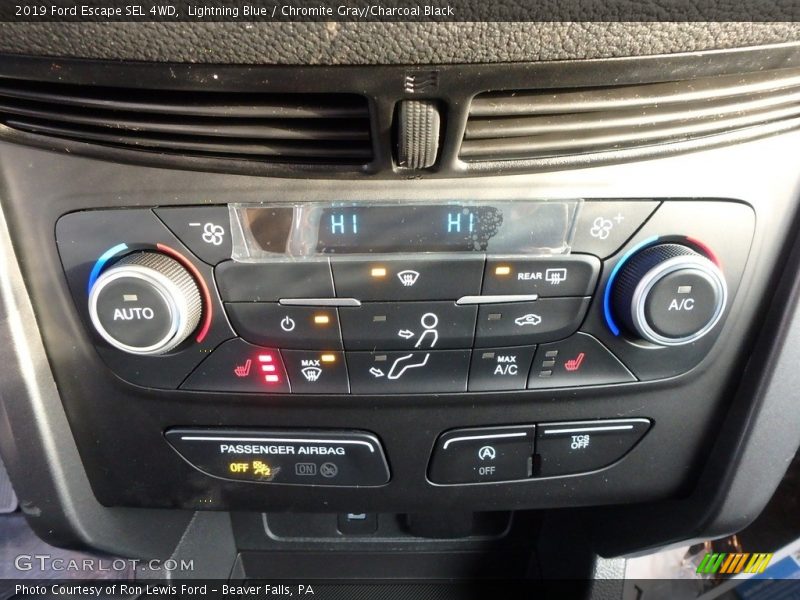 Lightning Blue / Chromite Gray/Charcoal Black 2019 Ford Escape SEL 4WD