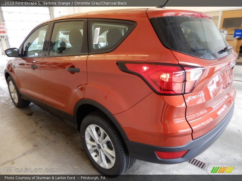 Sedona Orange / Chromite Gray/Charcoal Black 2019 Ford Escape S