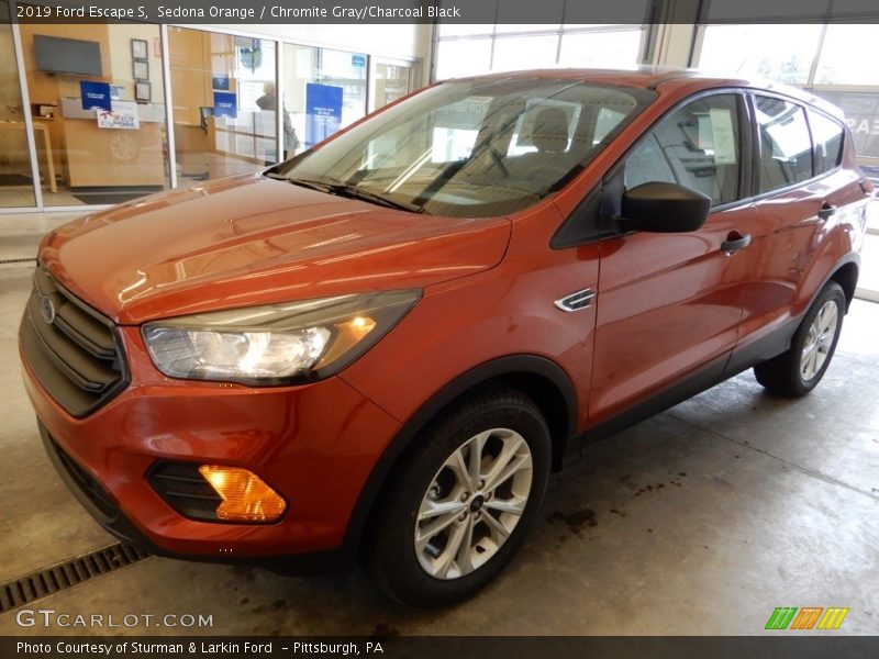 Sedona Orange / Chromite Gray/Charcoal Black 2019 Ford Escape S