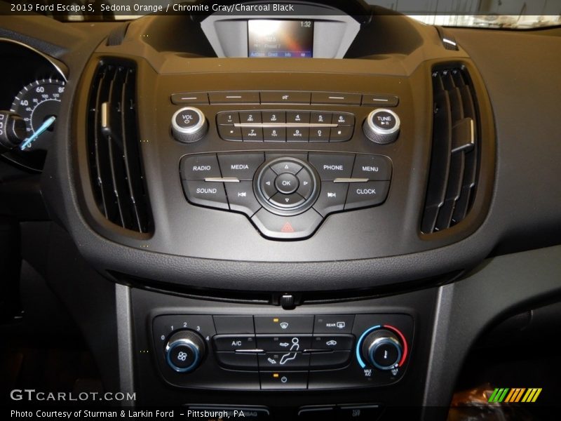 Sedona Orange / Chromite Gray/Charcoal Black 2019 Ford Escape S