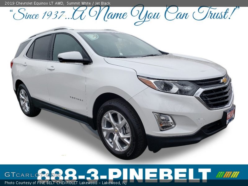 Summit White / Jet Black 2019 Chevrolet Equinox LT AWD