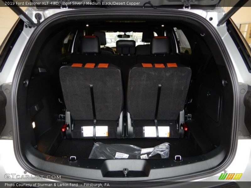 Ingot Silver / Medium Black/Desert Copper 2019 Ford Explorer XLT 4WD