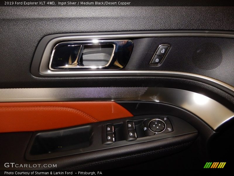 Ingot Silver / Medium Black/Desert Copper 2019 Ford Explorer XLT 4WD