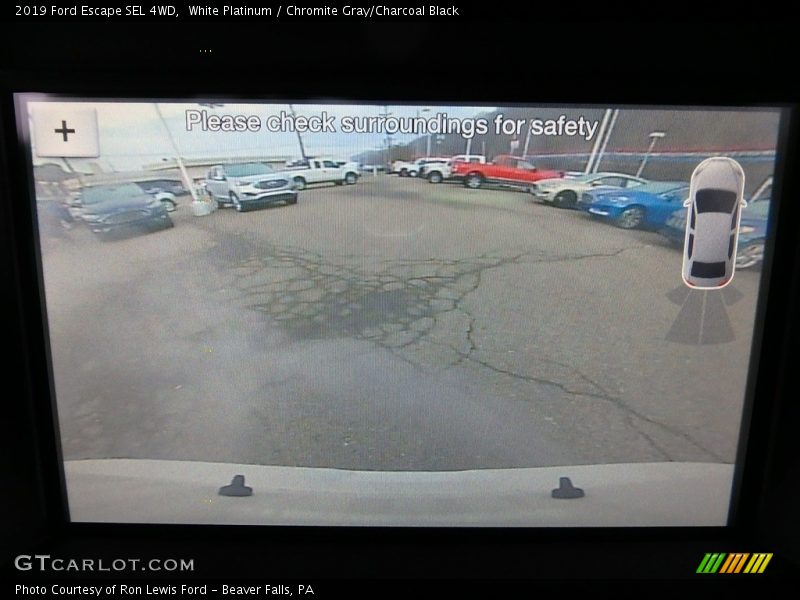 White Platinum / Chromite Gray/Charcoal Black 2019 Ford Escape SEL 4WD