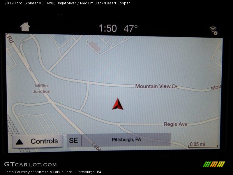 Ingot Silver / Medium Black/Desert Copper 2019 Ford Explorer XLT 4WD