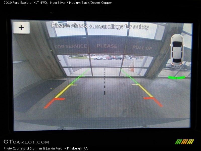 Ingot Silver / Medium Black/Desert Copper 2019 Ford Explorer XLT 4WD