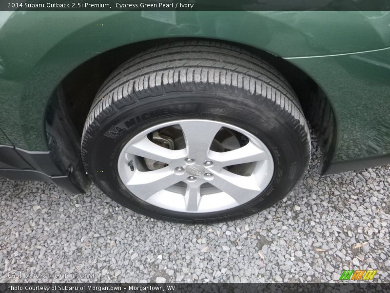 Cypress Green Pearl / Ivory 2014 Subaru Outback 2.5i Premium