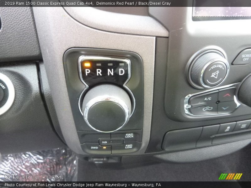 Delmonico Red Pearl / Black/Diesel Gray 2019 Ram 1500 Classic Express Quad Cab 4x4