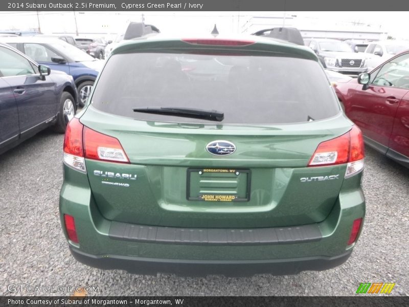 Cypress Green Pearl / Ivory 2014 Subaru Outback 2.5i Premium