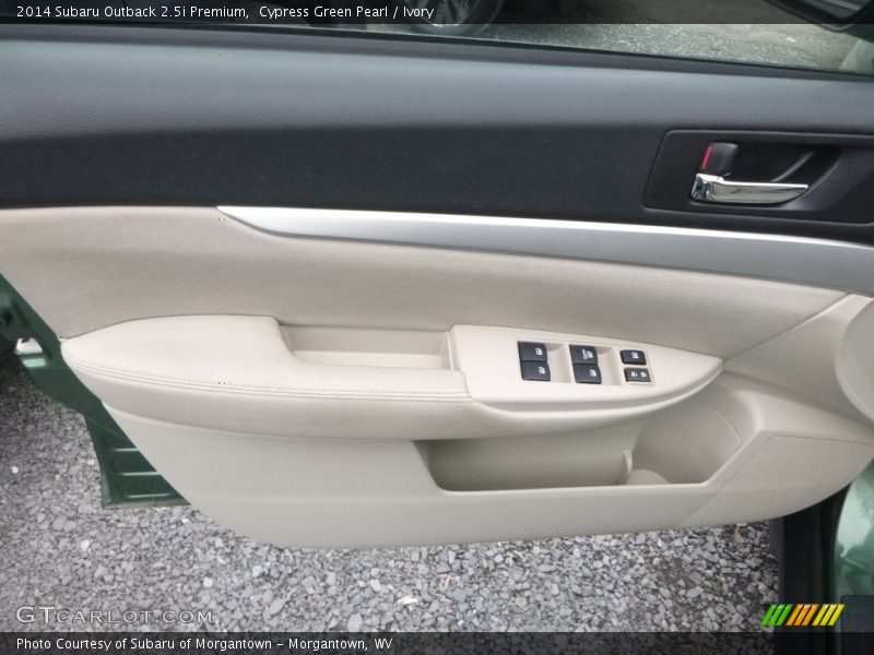 Cypress Green Pearl / Ivory 2014 Subaru Outback 2.5i Premium