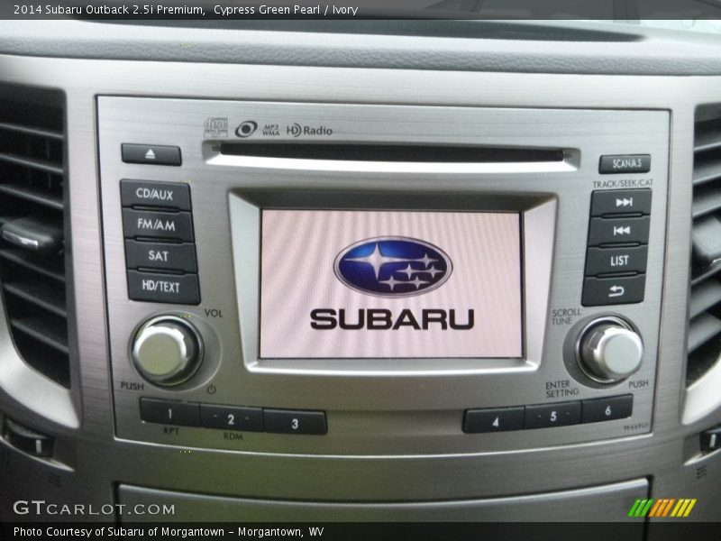 Cypress Green Pearl / Ivory 2014 Subaru Outback 2.5i Premium