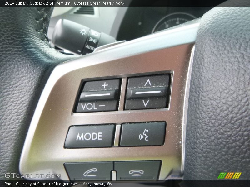 Cypress Green Pearl / Ivory 2014 Subaru Outback 2.5i Premium