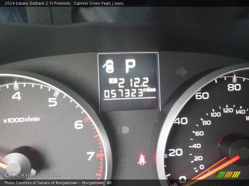Cypress Green Pearl / Ivory 2014 Subaru Outback 2.5i Premium