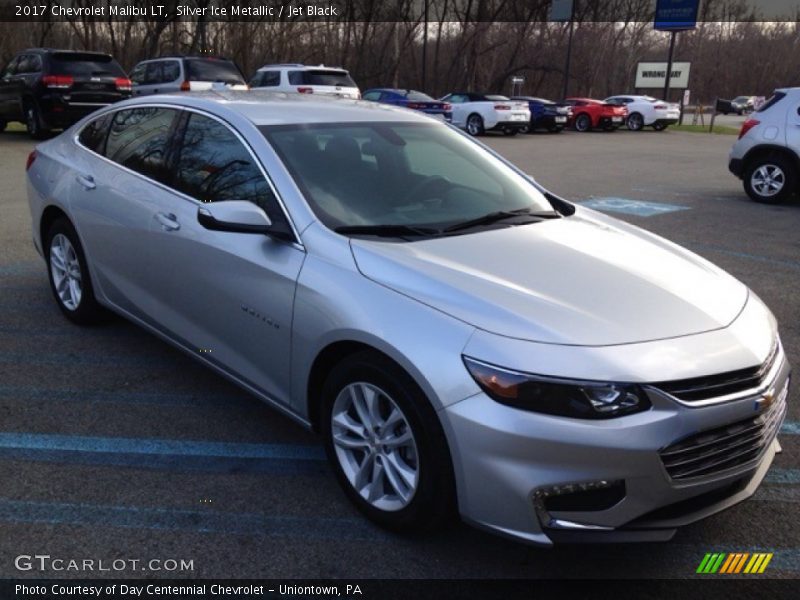 Silver Ice Metallic / Jet Black 2017 Chevrolet Malibu LT