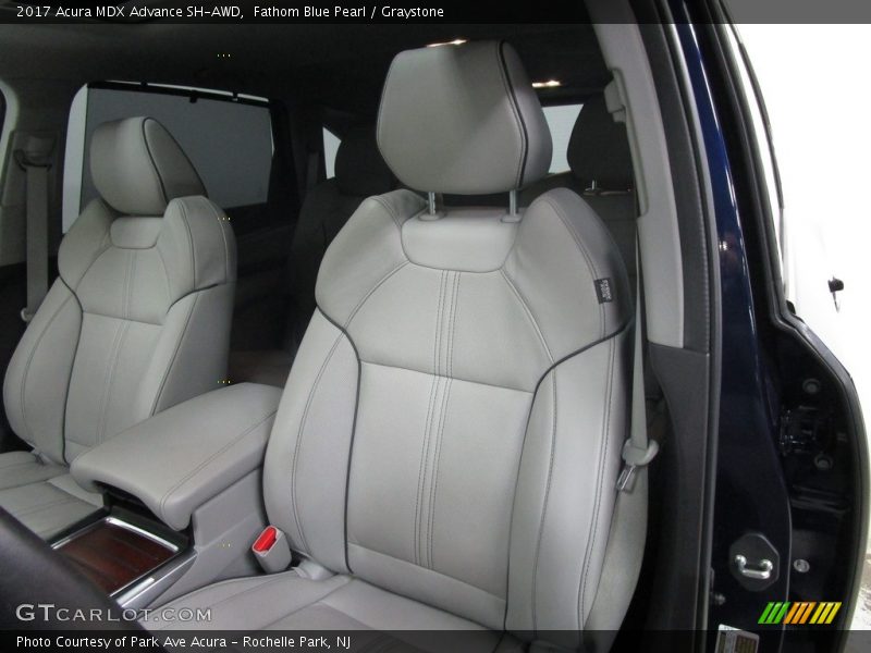 Fathom Blue Pearl / Graystone 2017 Acura MDX Advance SH-AWD
