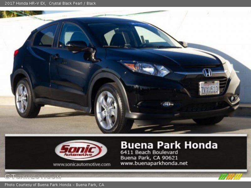 Crystal Black Pearl / Black 2017 Honda HR-V EX