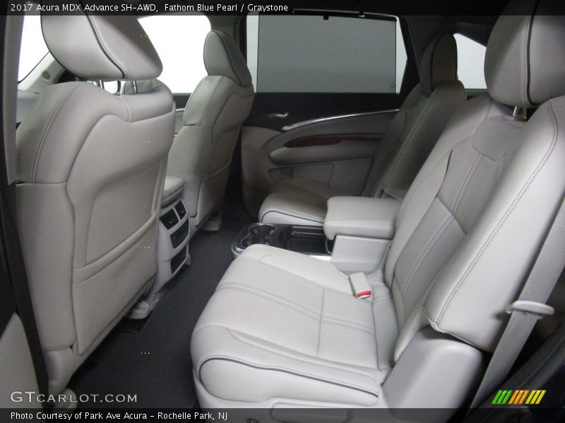 Fathom Blue Pearl / Graystone 2017 Acura MDX Advance SH-AWD