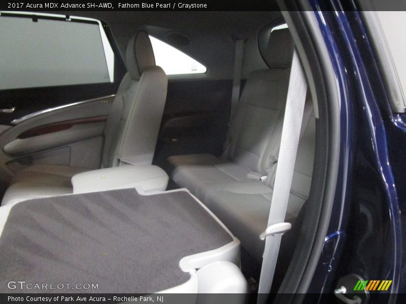 Fathom Blue Pearl / Graystone 2017 Acura MDX Advance SH-AWD