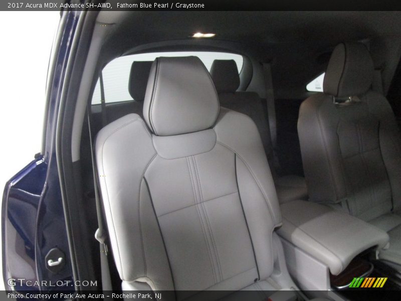 Fathom Blue Pearl / Graystone 2017 Acura MDX Advance SH-AWD