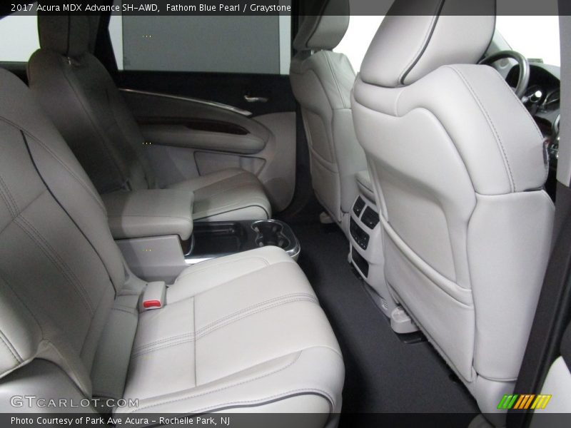 Fathom Blue Pearl / Graystone 2017 Acura MDX Advance SH-AWD