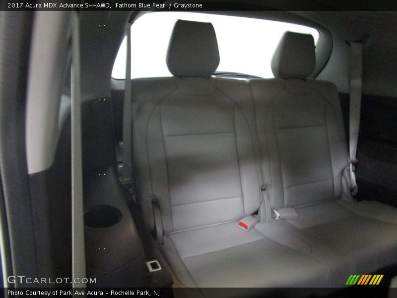 Fathom Blue Pearl / Graystone 2017 Acura MDX Advance SH-AWD